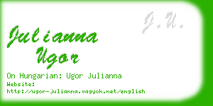 julianna ugor business card